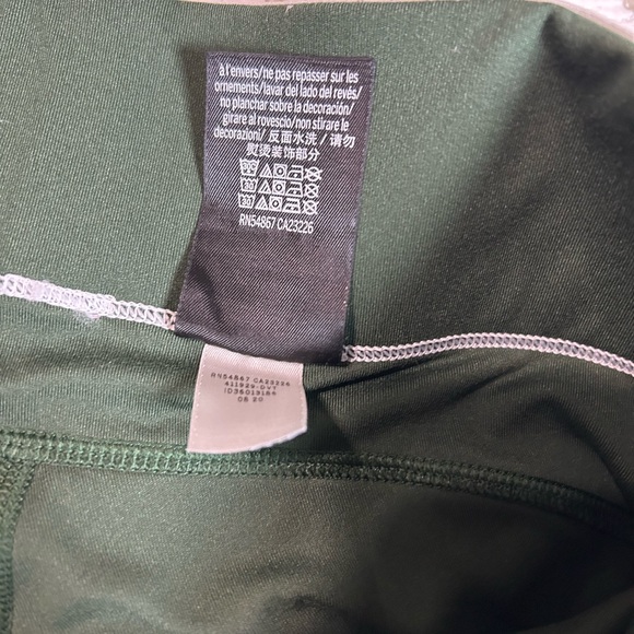 Pink Active Victoria's Secret Green White Gold Elastic Waist Athletic Leggings M - Picture 5 of 9